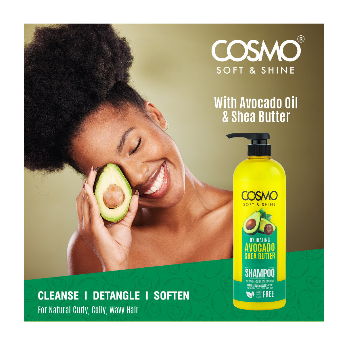 Soft & Shine Hydrating Avocado & Shea Butter Shampoo